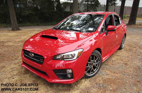 2016 Pure Red STI Limited with small trunk lip spoiler