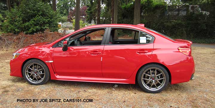 prefile 2016 Pure Red WRX STI Limited with new trunk lip spoiler