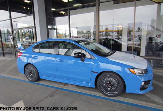 2016 STI Series.Hyperblue just off the truck, still wrapped with white shipping plastic