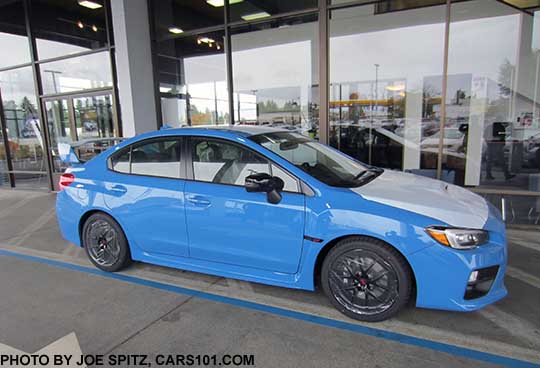 2016 STI Series.Hyperblue just off the truck, still wrapped with white shipping plastic