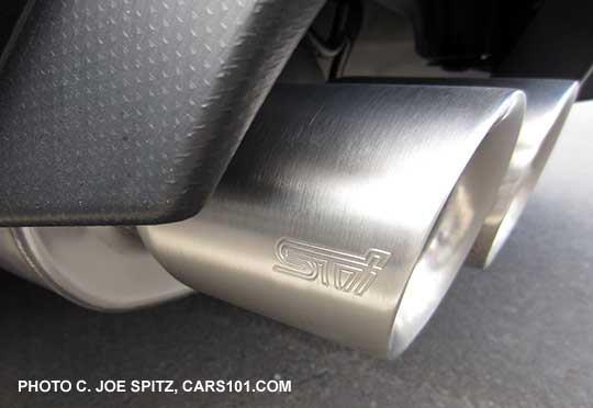 2016 WRX and STI optional performance exhaust. STI shown