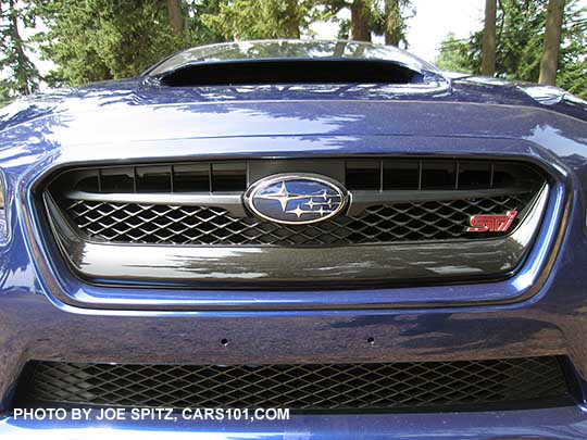 2016 WRX STI front grill has an STI logo