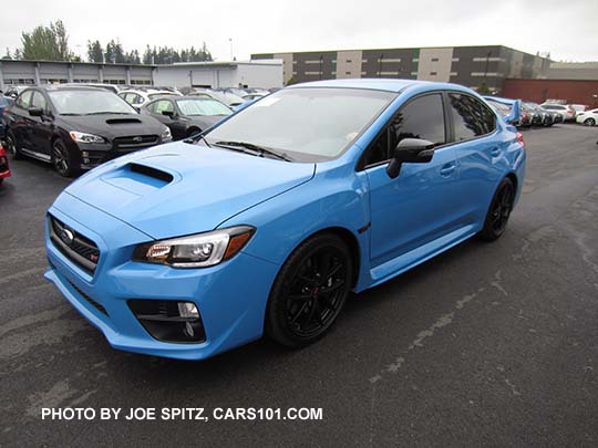 2016 WRX STI Hyperblue with  aftermarket dark tinted windows