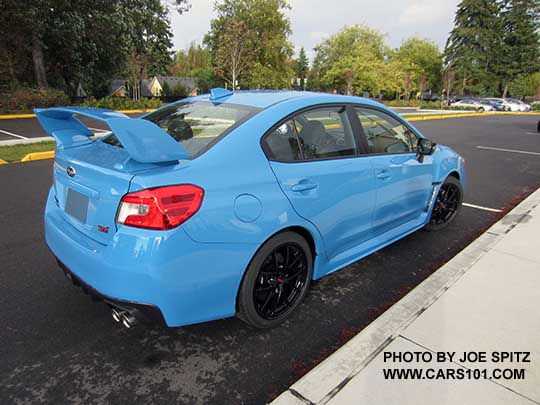 rea view  2016 Subaru WRX STI Series.HyperBlue