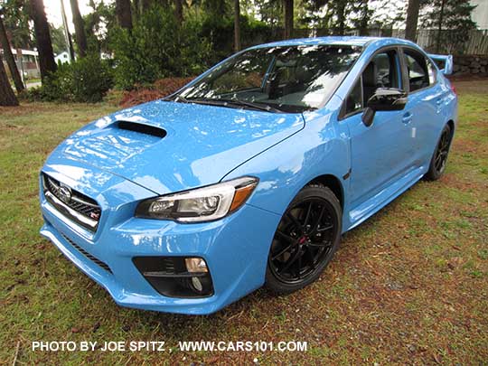 front view 2016 Subaru WRX STI Series.HyperBlue