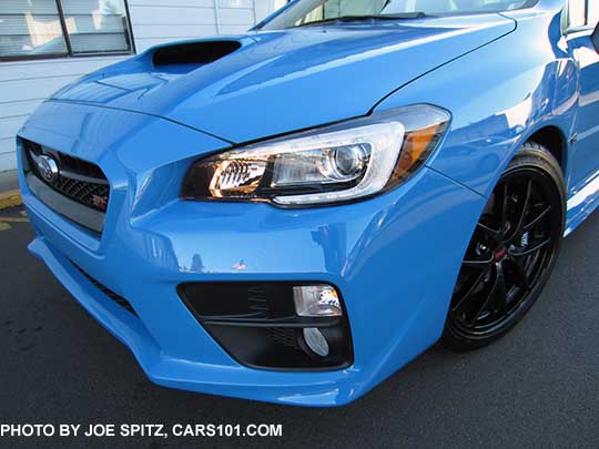 2016 Subaru WRX STI  Series.HyperBlue headlight and foglight. Only 700 Series.HyperBlue models will be made. All Hyperblue color, with black BBS 18" STI alloy wheels,