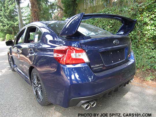 2016 STI and STI Limited tall wing spoiler