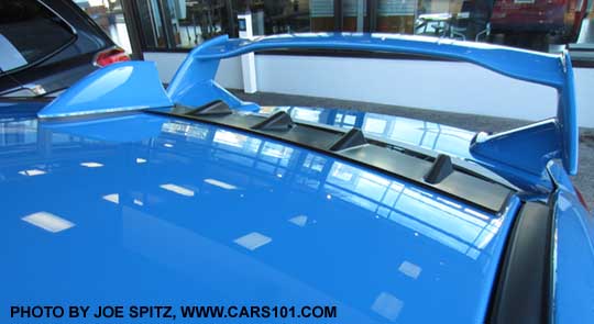 2016 WRX STI optional Vortex Generator. Shown on STI Series.Hyperblue