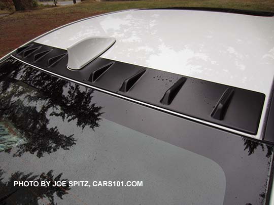 Subaru Vortex Generator on a 2016 WRX, crystal white shown