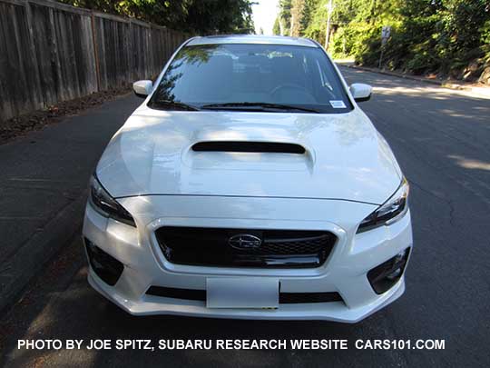 front view 2016 WRX Limited with black inner headlight surrounds
