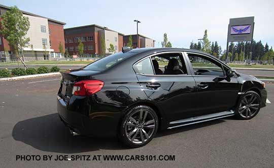 2016 Subaru WRX Limited, crystal black shown