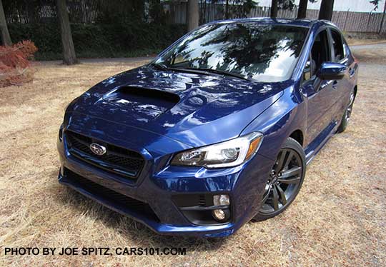 front view 2016 Subaru WRX Limited, Lapis Blue color shown
