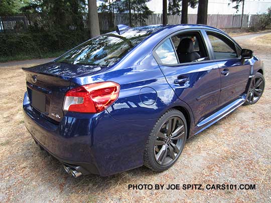 2016 Subaru WRX Limited, Lapis Blue color shown