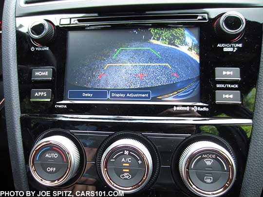 2017 WRX  6.2" audio screen with rear view back-up camera. WRX base and Premium.