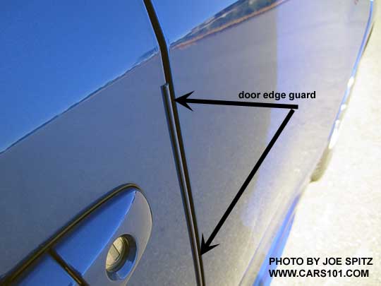 2017 WRX and STI optional door edge guards are body colored