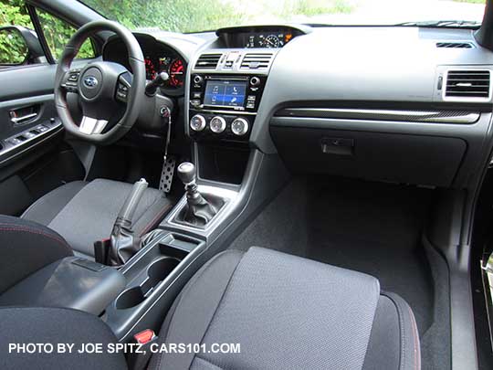 2017 Subaru WRX Premium interior dashboard, plastic carbon-fiber trim 2017 Subaru WRX Premium interior dashboard, plastic carbon-fiber trim
