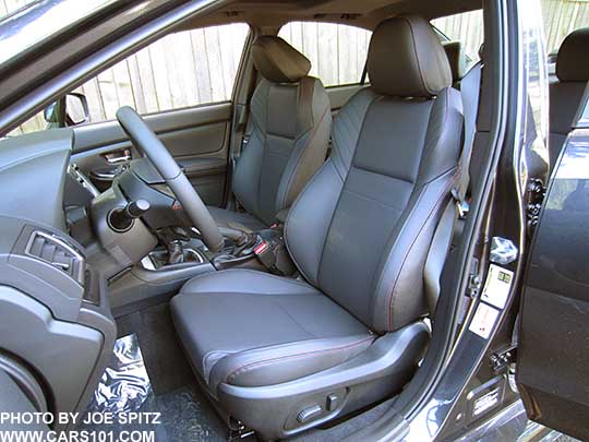 2017 Subaru Impreza WRX Limited power driver's seat,  black leather shown
