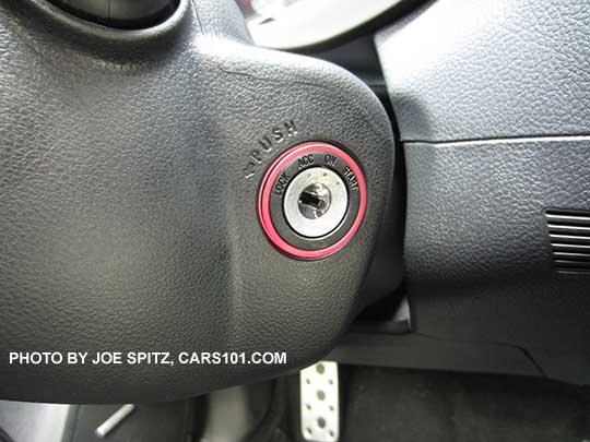 2017 Subaru WRX and STI  ignition cylinder.