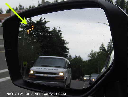 2017 WRX and STI Blind Spot Detection passenger outside mirror