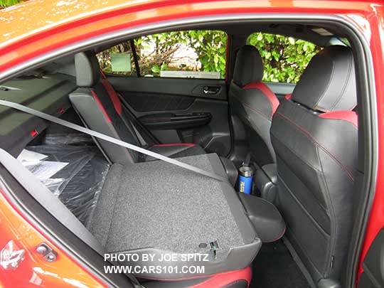 2017 Subaru STI split folding rear seat folded flat