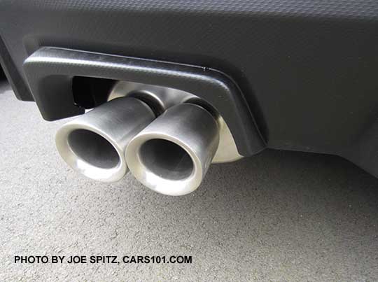 2017 Subaru STI exhaust tips, right side