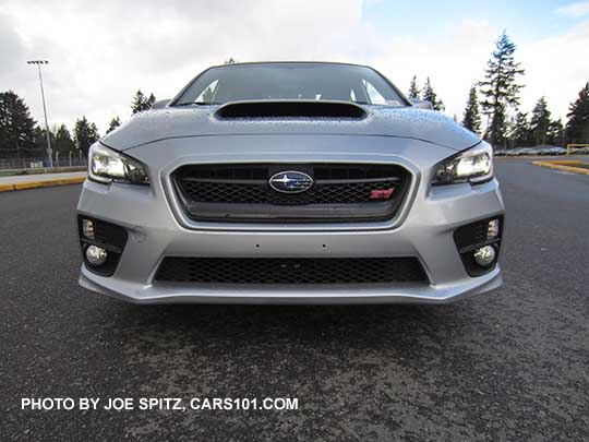 front view  ice silver 2017 Subaru WRX STI