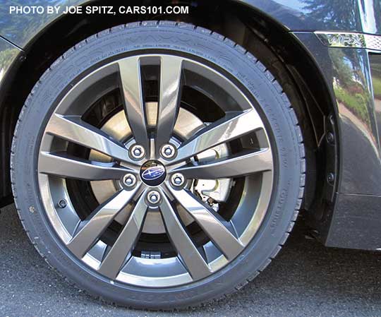 2017 Subaru WRX Premium, Limited  gray 18" alloy wheel