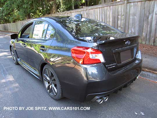 2017 Subaru WRX Limited, dark gray color shown