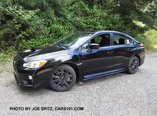 2017 WRX Premium,  crystal black color shown