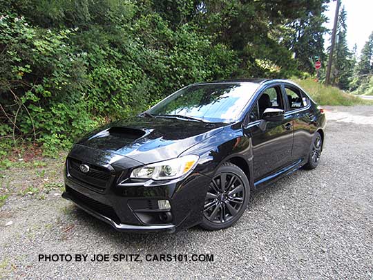 2017 WRX Premium,  crystal black color shown