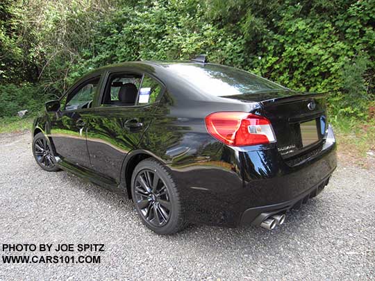 2017 WRX Premium,  crystal black color shown