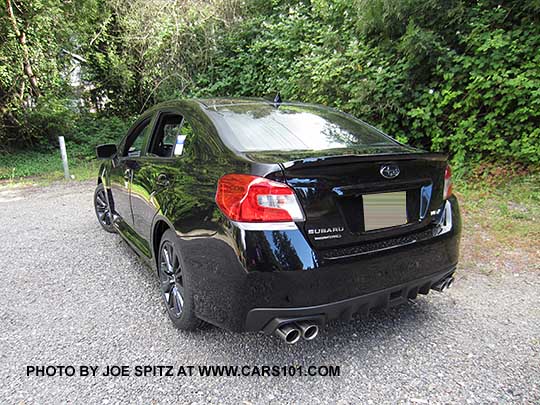 2017 WRX Premium,  crystal black color shown