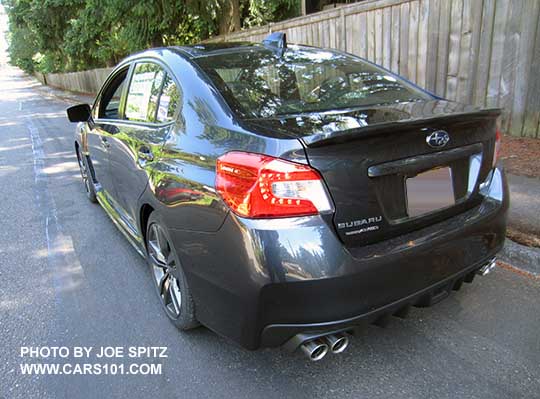 2017 Subaru WRX Limited, dark gray color shown