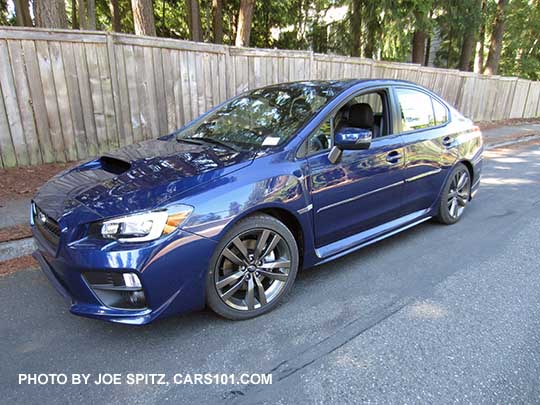 2017 WRX Limited, lapis blue color shown