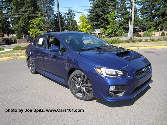 2017 WRX Limited, lapis blue color shown