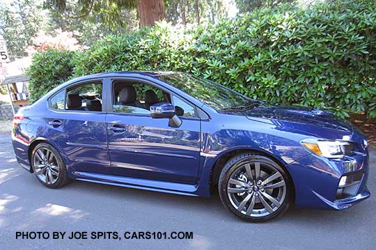 2017 WRX Limited, lapis blue color shown