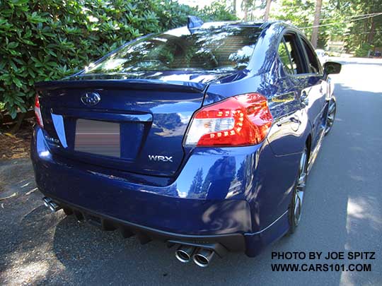 2017 WRX Limited, lapis blue color shown