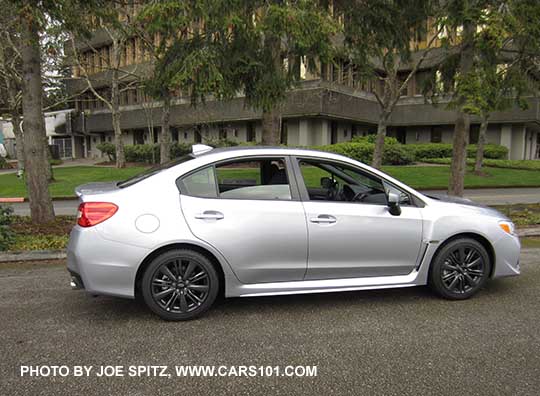 2017 Subaru WRX, ice silver color shown