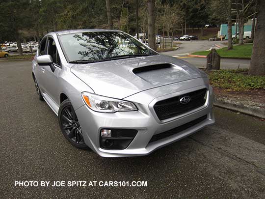 2017 Subaru WRX, ice silver color shown