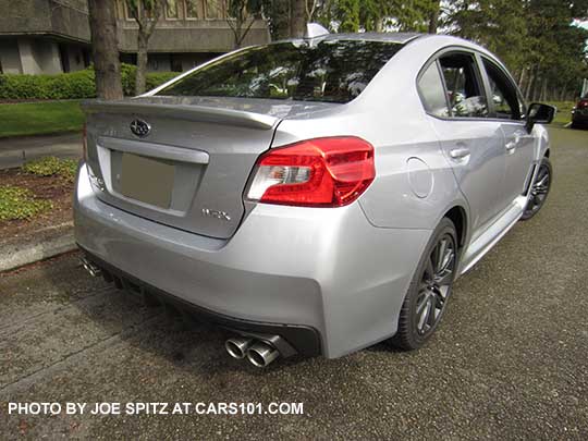 2017 Subaru WRX, ice silver color shown