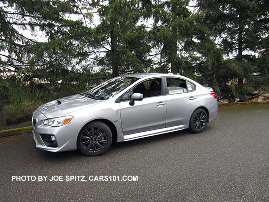 2017 Subaru WRX, ice silver color shown