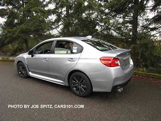 2017 Subaru WRX, ice silver color shown