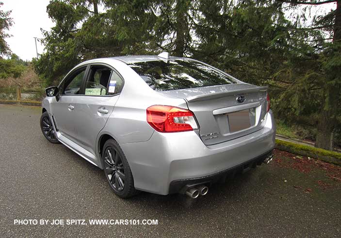 2017 Subaru WRX, ice silver color shown