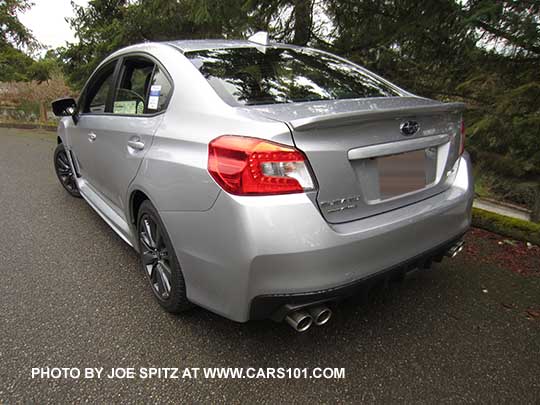 2017 Subaru WRX, ice silver color shown