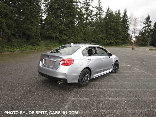 2017 Subaru WRX, ice silver color shown