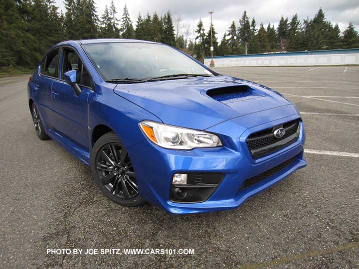 2017 Subaru WRX, WR Blue color shown.