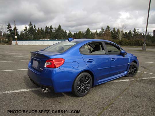 2017 Subaru WRX, wr world rally blue color shown