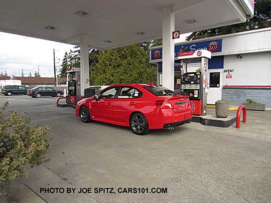 2017 Subaru WRX, pure red color