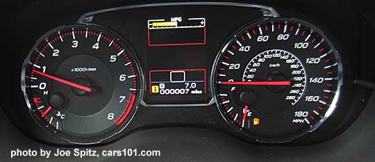 2018 Subaru WRX dash instrument panel gauges, all models