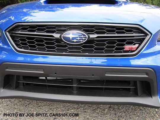 closeup of the 2018 Subaru WRX STI front grill